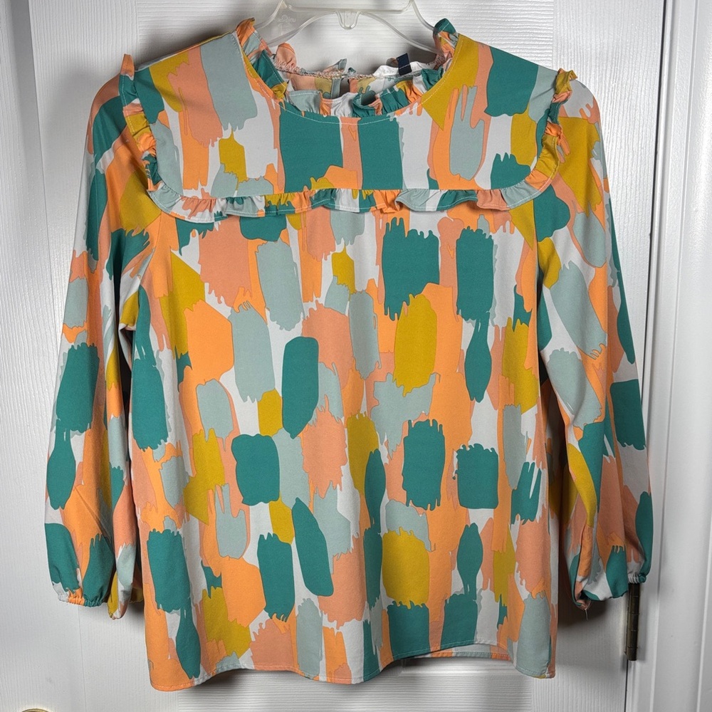 Michelle McDowell Blouse Top Size Medium